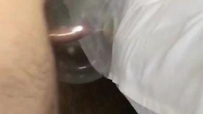 Fuck ballon condom, Creampie, Cumshot, Handjob, Gay