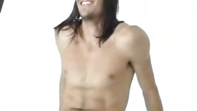 Long haired straight surfer does photoshoot, jacks off, showers, Masturbating, Gay, Hunks, Long Haired