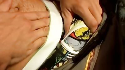 Pretty twink rubbing his strong cock over those sexy panties, Amateur, Big Cock, Homemade, Undie Twinks