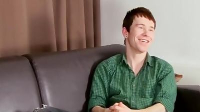 Twinkie tells his story before jerking off his hard cock, Amateur, Masturbating, Redhead, Blake Mason