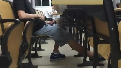 Alabama University Student Jerks off in Auditorium, Big Cock, Masturbating, Reality