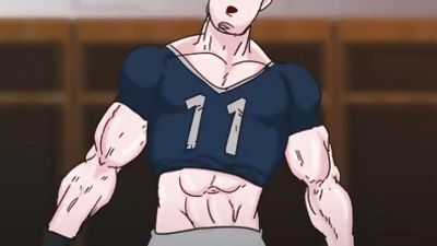 Football player muscle growth, Big Cock, Solo, Gay