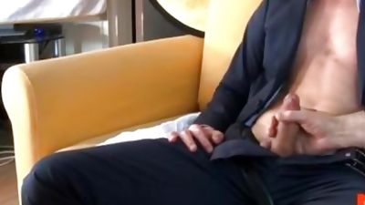 Real Straight salesman in suit made a gay porn for money., Amateur, Massage, Masturbating, Money, Keumgay