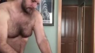 Hairy Bear massages and breeds rugby boy, Amateur, Ass, Handjob, Gay