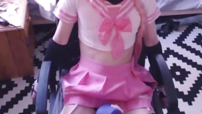 Lewd cosplay slut plays with toys, Blowjob, Gay, Twinks, Slut