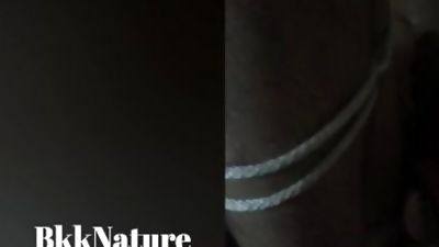 BkkNun - In ROPE BONDAGE while my friend milking me, Amateur, Cumshot, Fetish