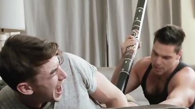Men.com - Aspen and Jack Hunter - Didgeridoo Me in the ass, Anal, Hairy, Masturbating, Gay, Men, Jack Hunter