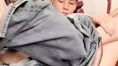 Attractive deviant Ryan slobbers on own feet while stroking, Amateur, Big Cock, Legs, Gay, Toe Gasms