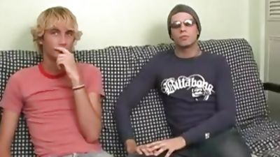 Jarett brings his straight friend to suck his cock for money, Amateur, Blowjob, Cumshot, Broke Straight Boys