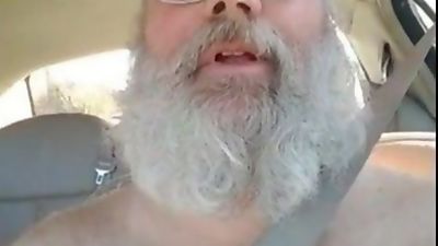 Daddy is back and needs to empty his balls in his car, Masturbating, Outdoor, Gay