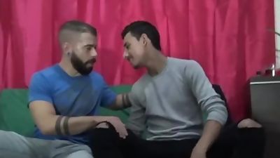 Guillem RAMOS fucked by sexy arab for a crunchboy casting, Arab, Big Cock, Blowjob, Gay