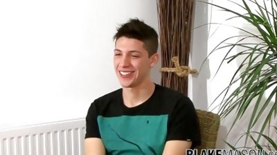 British amateur is happy to cum hard after stroking his dick, Amateur, Cumshot, Masturbating, Blake Mason