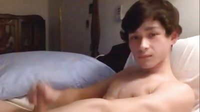 Hot camboy jerking off and spunking, Amateur, Big Cock, Handjob