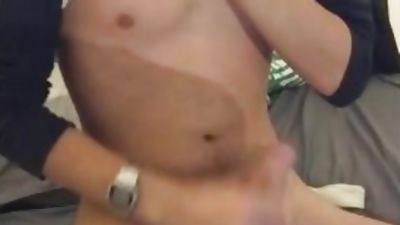 young boy jerking off his dick, Cumshot, Hairy, Teen