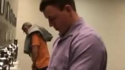 Urinal Spy (436) Cut Big Dick, Mature, Outdoor, Gay