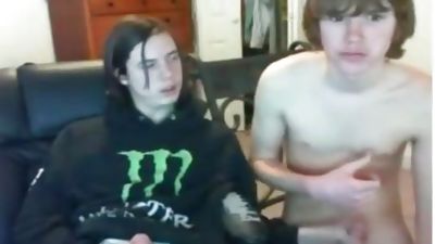 Cousins sucking each other off on cam, Big Cock, Blowjob, Masturbating, Gay
