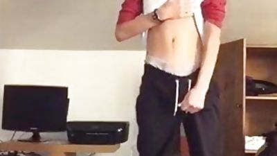 Hairy Boy with big Dick cums, Big Cock, Handjob, Masturbating