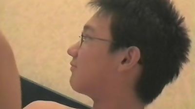 Chinese Gay Boyfriends in Love, Asian, Masturbating, Webcam