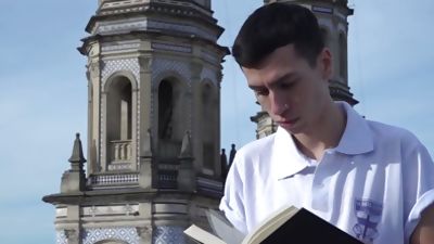 Older gay priest bareback fucks young skinny ass until cum, Big Cock, Blowjob, Gay