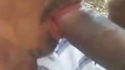 Cruising ... what's happening in the autumn forest, Big Cock, Blowjob, Interracial