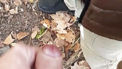 Sperm in park 3, Amateur, Handjob, Masturbating, Gay