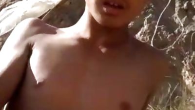cute asian boy cum outdoor, Asian, Big Cock, Masturbating