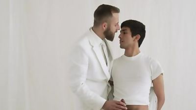 MissionaryBoyz - Prude Missionary Boy Sucks Cock To Prove His Worth, Blowjob, Brunette, Masturbating