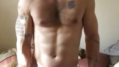 Watch this hot jock talk about his turn ons and show off his stiff cock, Big Cock, Brunette, Cumshot