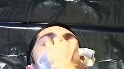 Piss enthusiast wanking and rolling on floor full of piss, Big Cock, Cumshot, Fetish, Gay