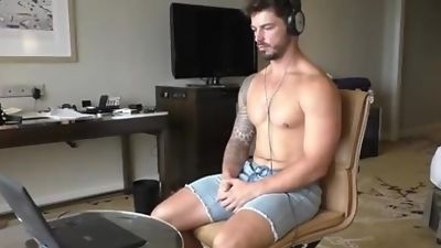 Str8 Aussie Charlie's JO!!, Cumshot, Lingerie, Solo