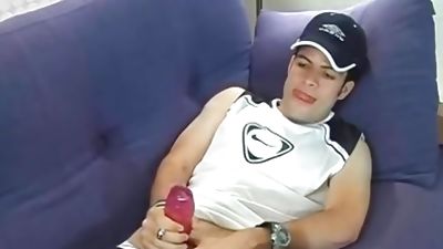 European guy working on his dick with fleshlight, Big Cock, European, Solo