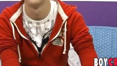 Smiling young homo jerks off and shoots his load out, Big Cock, Casting, Cumshot, Boy Crush