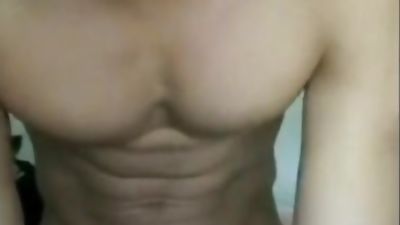 fit asian jock, Big Cock, Hairy, Masturbating