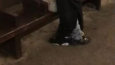 Homeless Men Sucks Dick On Subway Platform, Amateur, Black, Blowjob, Gay