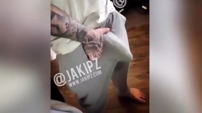 JAKIPZ PLAYING WITH BIG COCK IN GREY SWEATS, Amateur, Big Cock, Solo