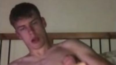 Teen Twink Plays With Cock Then Cums All Over Himself, Ass, Masturbating, Teen