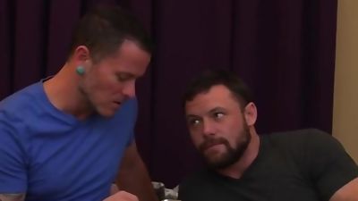 Two StepDaddies Flip Fuck, Blowjob, Daddies, Hunks