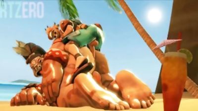 Overwatch Gay Gifs (with sound), Big Cock, Blowjob, Deepthroat