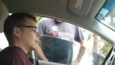 tommylads car wank, Masturbating, Gay, Car