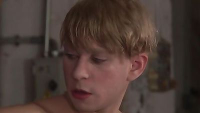 Chained sub Daniel Hausser rimmed before rough anal play, Anal, BDSM, Slave, Boy Napped, Daniel Hausser