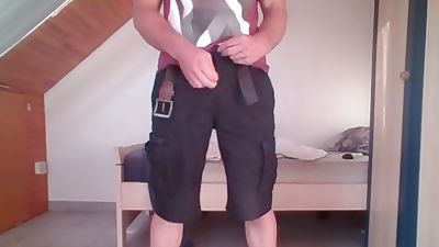 That's Masturbation! Hot Wanker Plays With Himself & Blows, Amateur, Handjob, Masturbating, Gay