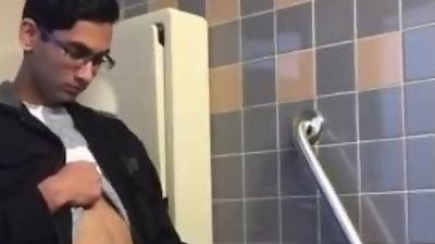 Desi College Guy's Hard, Messy Blast of a Hands-Free Pee., Asian, College, Fetish