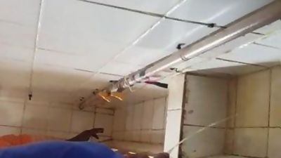 Grandpa Spy Toilet 20, Big Cock, Handjob, Old And Young