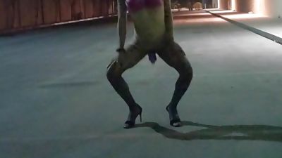 sissy alexa behind movie theater pt.2, Amateur, Outdoor, Crossdresser, Gay
