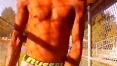 BALL YARD BAIT BOY, Black, Masturbating, Daddies