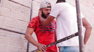 Worker impales, Anal, Big Cock, Black, Gay