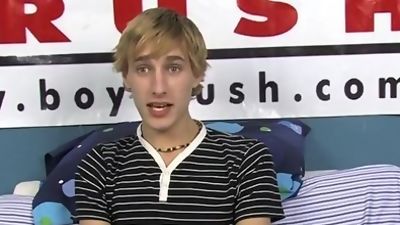 Blond twink dildo fucking himself during solo masturbation, Casting, Dildo, Masturbating, Boy Crush