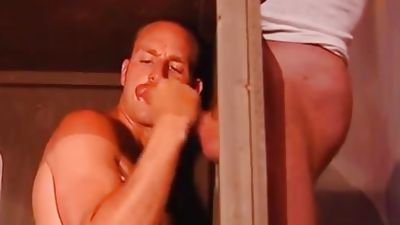 Backroom joy In A Redneck Bar, Big Cock, Gloryhole, Mature