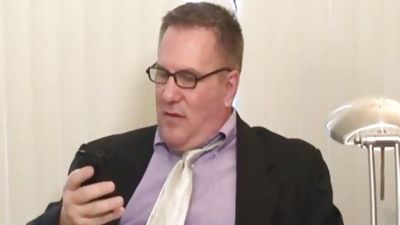 Daddy's Suit And Tie jack off 1, Masturbating, Bondage, BDSM