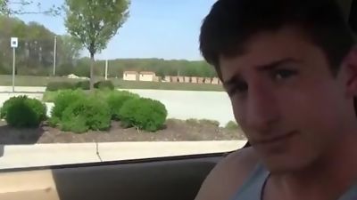 Outside the mall, Big Cock, Blonde, Cumshot, Gay